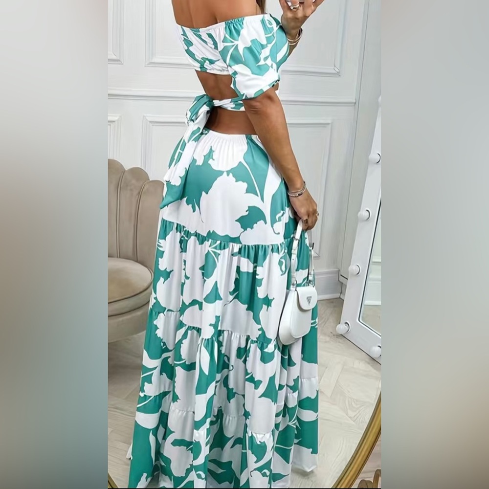 NEW!!! Cyan maxi dress - Picture 2 of 4
